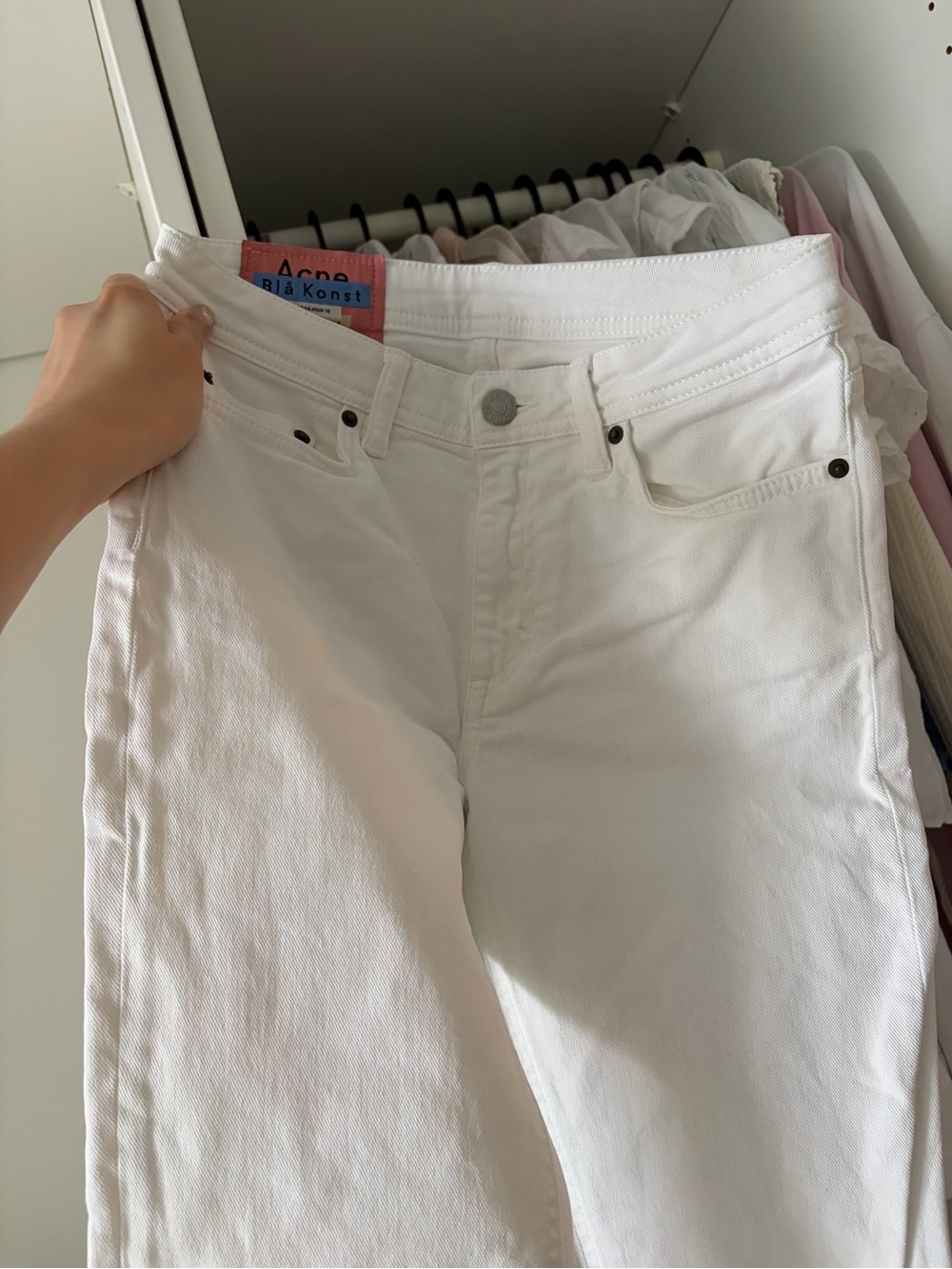 Acne Studios White High-Rise Women’s Jeans
